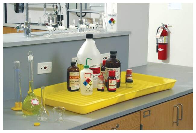 Spill Tray Spill Tray with bottles